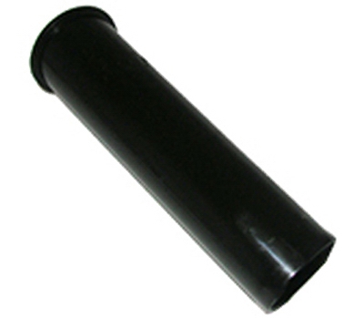 Flanged Kitchen Drain Tailpiece, Black PVC, 1.5 x 6-In.