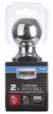 Chrome Hitch Ball, 2-In.