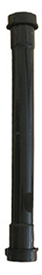 Drain Extension, Double Slip Joint, Black Plastic, 1.5 x 16-In.