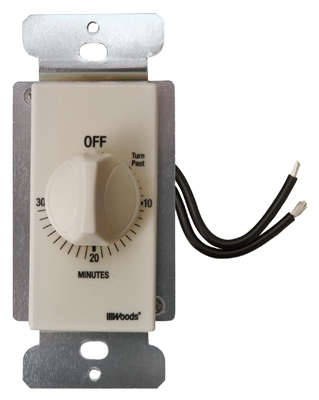 In-Wall 30-Minute Switch Timer, Almond