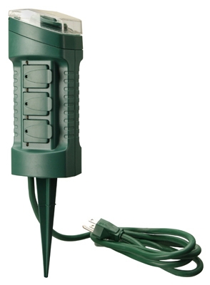 6-Outlet Outdoor Power Stake Timer