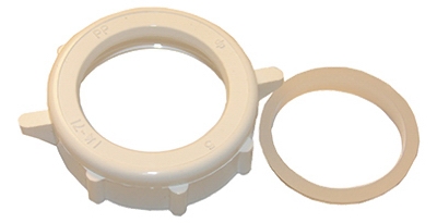 PVC Slip Joint Nut & Washer, For 1.25-In. Tube