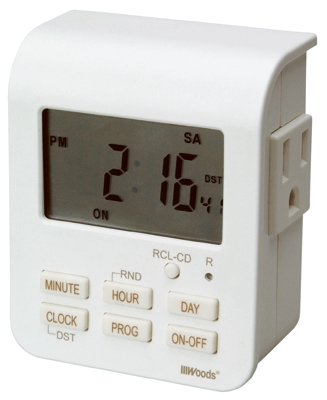 7-Day 2-Outlet Digital Heavy Duty Timer
