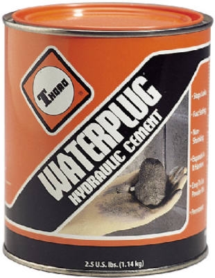 WaterPlug Quick Set Hydraulic Cement, 2.5-Lbs.