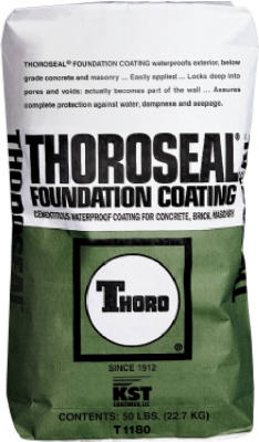 ThoroSeal Foundation Coating, Cement Base, Gray, 50-Lb.