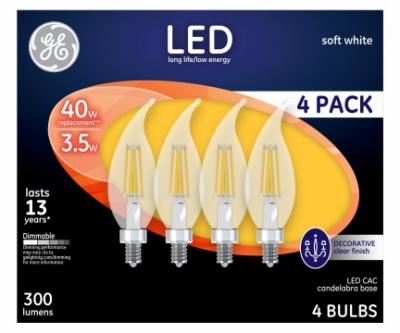 GE4PK3.5W LED CAC Bulb