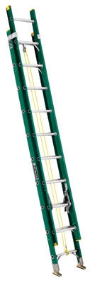 20-Ft. Extension Ladder, Fiberglass, Type II, 225-Lb. Duty Rating
