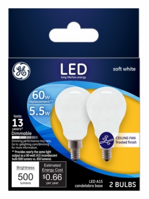 GE2PK 5.5W LED Fan Bulb