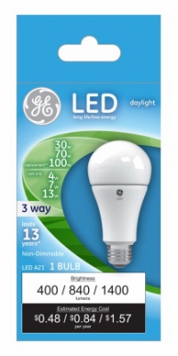 GE3WY 4/7/13W LED Bulb