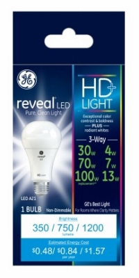 GE3WY 4/7/13W RVL Bulb