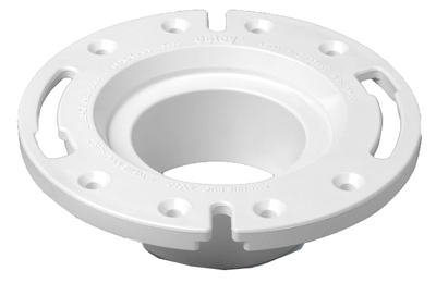 PVC Pipe Fitting,Closet Flange, PVC, 4-In.