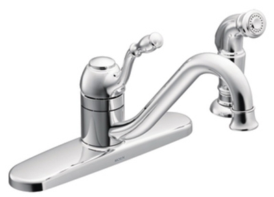 Lindley Collection Single Handle Kitchen Faucet, Chrome