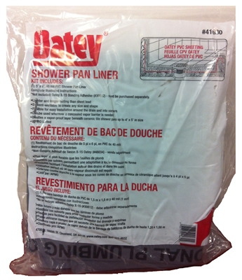 Shower Pan Liner Floor, 5 x 6-Ft.
