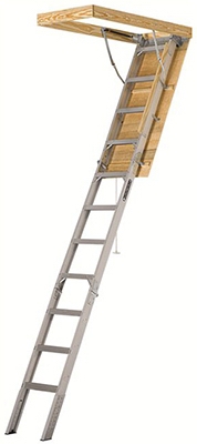 Aluminum Attic Ladder, 22.5-In. x 54-In.
