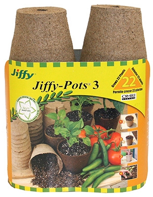 Round Peat Pot, 3-In., 22-Pk.