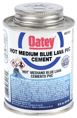 Lava PVC Cement, Blue, 8-oz.