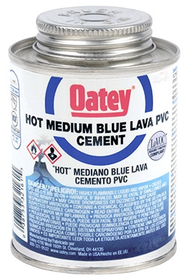 Lava PVC Cement, Blue, 4-oz.