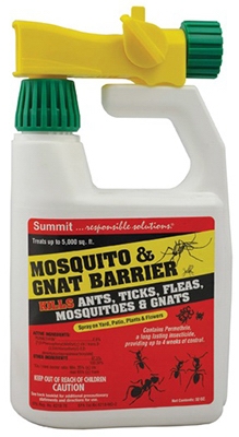 Mosquito & Gnat Barrier, Hose-End Sprayer, Qt.