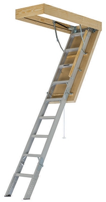 Attic Ladder, Pinnacle Series, Aluminum, 25.5-In.