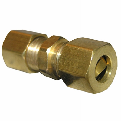 Union, Compression, Brass, 1/4-In.