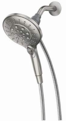Engage Magnetic Shower Head, Handheld, Brushed Nickel, 5.5-In. Dia.