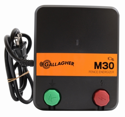 Electric Fence Charger, M30, 0.3 Joules, 110-Volt