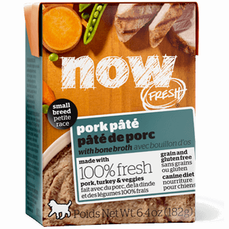 Now Grain Free Small Breed Pork Pâté with Bone Broth
 