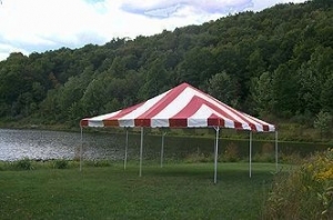 Anchor 20x20 frame tent red&white and yellow&white