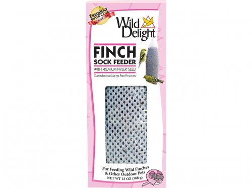 Pink Ribbon Finch Sock Feeder