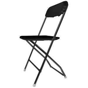 Black Fiberglass Folding Chair (Most Popular)