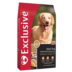Exclusive Adult Chicken and Brown Rice 30lbs Dog Food