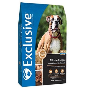 Exclusive All Life Stages Lamb and Brown Rice 30lbs Dog Food