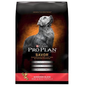 Pro Plan Savor Shredded Beef and Rice 35lbs Dog Food