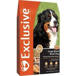 Exclusive Large Breed Adult Chicken and Brown Rice 30lbs Dog Food