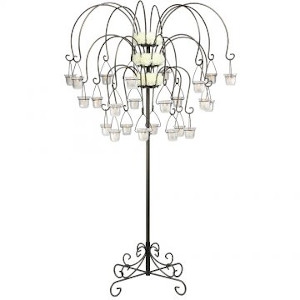 Large Willow Tree Candelabra w/ 24 lanterns - Onyx Bronze