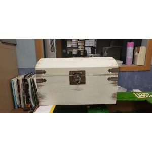 Antique White Wedding Card Box