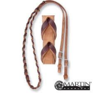 LATIGO LACED BARREL REIN BROWN 5/8