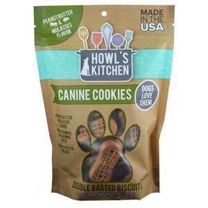 Howl's Kitchen Peanut Butter & Molasses Canine Cookies 10 oz.