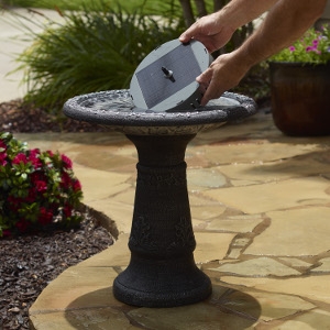 AquaNura Solar Birdbath Kit 