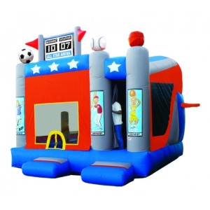 5 IN 1 ALL STAR ARENA INFLATABLE COMBO BOUNCE HOUSE