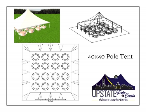 40' x 40' Century Mate Pole Tent
