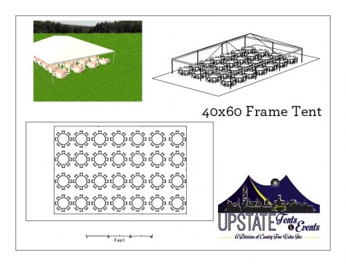 40' x 60' Navi-Trac Frame Tent