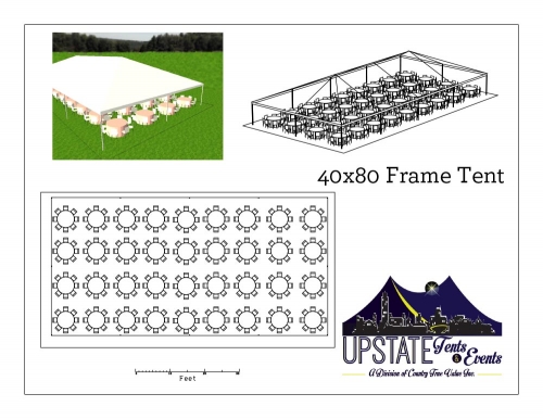 40' x 80' Navi-Trac Frame Tent