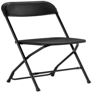 Black Folding Poly Chair