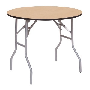 48″ Round Wood Table