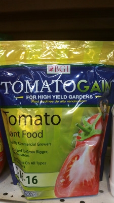 BGI TomatoGain, Tomato Plant Food 8-16-16