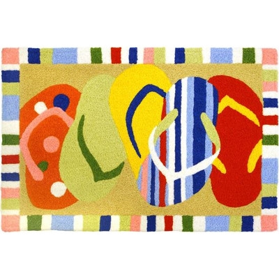 Multi-Colored Sandals Jelleybean Rugs