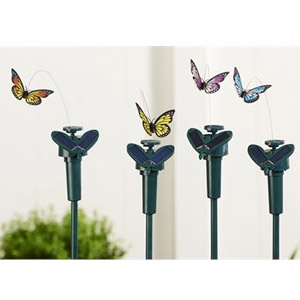 Solar Powered Butterfly Stake Set