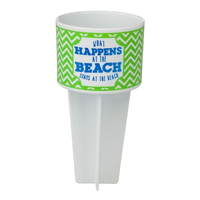 Beach Buddy Cup Holder - What Happens at the Beach, Stays at the Beach
