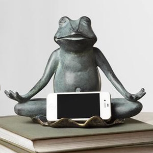 Yoga Frog Cell Phone Holder with Bluetooth Speaker